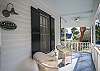 Front porch of Dutton Waller Cottage.