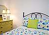The cottage has 2 queen bedrooms and 1 double bedroom.