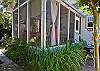 Outside view of screened porch.