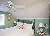 King bedroom upstairs with plenty of room to stretch out! The King bed is beckoning you!!
