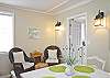One large room with lots of purposes!  Hardwood floors and lots of natural light