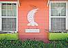 Front exterior of The Shrimp Cottage. This cottage is located next door to Key Lime Parrot; renting both would be perfect for large families or groups!