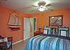 The 2nd Master Bedroom Suite- King bed, Flat screen TV/ DVD player, private master full bathroom.