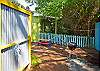 The outdoor shower with hot and cold water!