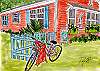 The Shrimp Cottage by Fifi Flowers. Matted prints sold at Seaside Sisters gift shop on Tybee Island! Be sure and take one home; great souvenir of your stay!
