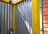 The outdoor shower with hot and cold water!