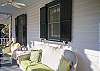 Front porch of Dutton Waller Cottage.