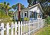Fence and side yard view.