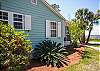 Side view of Tybee Tides cottage.