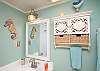 The full bathroom on the 2nd floor features tub and shower.