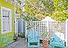 Courtyard/patio and outdoor shower.