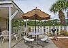 Our backyard is incredibly special. We have a patio area, a covered area- fully fenced in. Grill and lots of seating. Best of all- it leads to the dock!