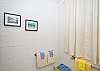 The cottage features two full bathrooms. They each have a shower.
