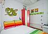Bedroom #3 also features a queen bed and lots of colorful decor and details!