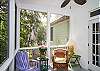New for 2013; enclosed porch off of kitchen!  Get place to hang out and relax or enjoy Mermaid Morning Bliss coffee and evening cocktails!