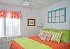 King bed in master bedroom.