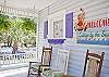 Rocking chairs to sit and enjoy the ocean breezes!