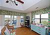 Another view of the top floor master King bedroom with access to the deck.
