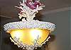 Dining chandelier; beautiful coral design!