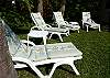 Our outdoor backyard seating.