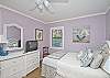 Bedroom 2 has a cable tv in addition to the queen bed