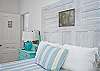The head board is two vintage doors!