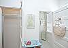 We now have the two full bathrooms but in true Tybee tradition is a little quirky.  The bathroom and sink are in one room and the shower are in the other room.  Both rooms are in the 2nd bathroom- where the two twin beds are.  Wonderful addition!