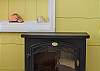 Another view of the great new electric fireplace at Doyle's on the Beach!