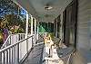 Front porch of Dutton Waller Cottage.