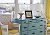 Wonderful aqua cabinet at Doyle's on the Beach!