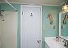 The full bathroom on the 2nd floor features tub and shower.