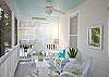 Beautiful, sunny screened front porch.
Screened front porch overlooks 2nd Ave. Quiet,residental street- ideal for bike riding!