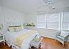 This bedroom includes a queen bed and a twin bed.  This room is right off the living room area.