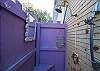 Outdoor shower.