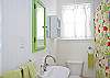 Master bathroom; bright, colorful and beachy!