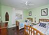 We have two bedrooms on the first floor. This is the bedroom with the 2 twin beds.