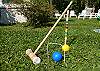 We do have a large yard for fun lawn games! Games provided in outdoor shed.