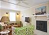 One large room with lots of purposes!  Hardwood floors and lots of natural light