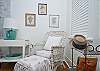 The head board is two vintage doors!