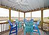 Top floor deck which overlooks the marsh.  Lots of seating to enjoy this incredible view!