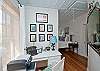 Writers' nook off of master bedroom...complete with vintage typewriter!