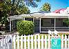 Another view of exterior of Sea Largo Cottage.