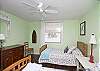 We have two bedrooms on the first floor. This is the bedroom with the 2 twin beds.