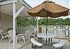 Our backyard is incredibly special. We have a patio area, a covered area- fully fenced in. Grill and lots of seating. Best of all- it leads to the dock!