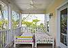 The second floor porch is also a sleeping porch. we have 2 twin beds ( we don't include this in the bed count or beds) for anyone to relax, read and even sleep outside in the fresh air!