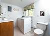 Half bath. 
Washer and dryer are available for your convenience. 
