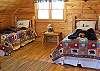 Your Children will love the Loft Bedroom with 2 twin beds which provides sleeping room for 2. There is a TV in the Loft with an X-Box game system provided and also has it's own private bathroom.