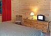 There is also a TV located in the bedroom on the lower level.