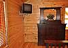There is a TV in the master bedroom for your enjoyment during your stay.