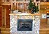 Gas Log fireplace in living room area